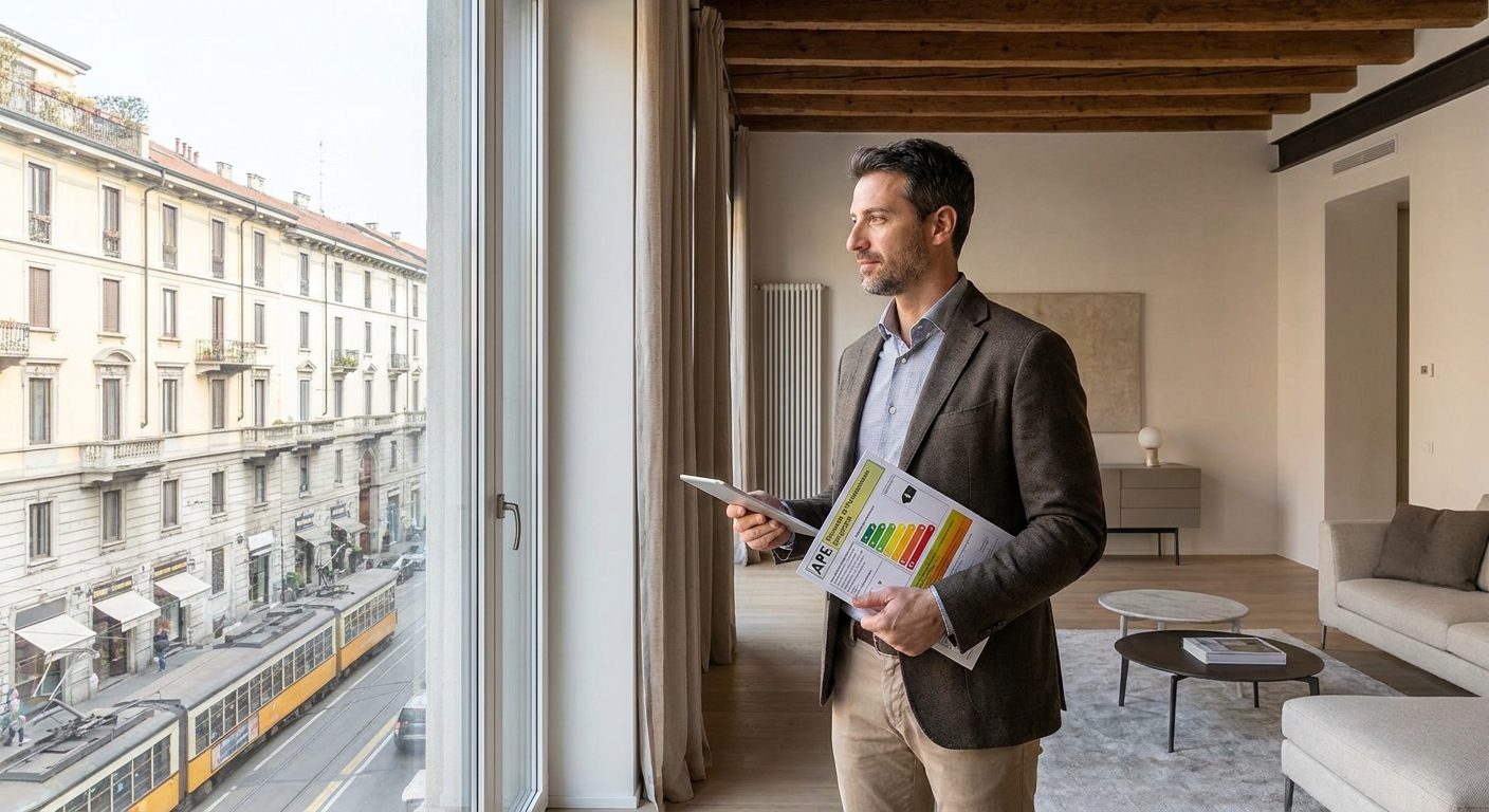 italian energy certificate APE Milano apartment
