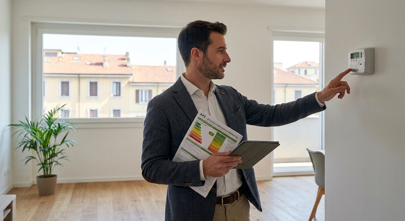 italian energy certificate APE Milano apartment