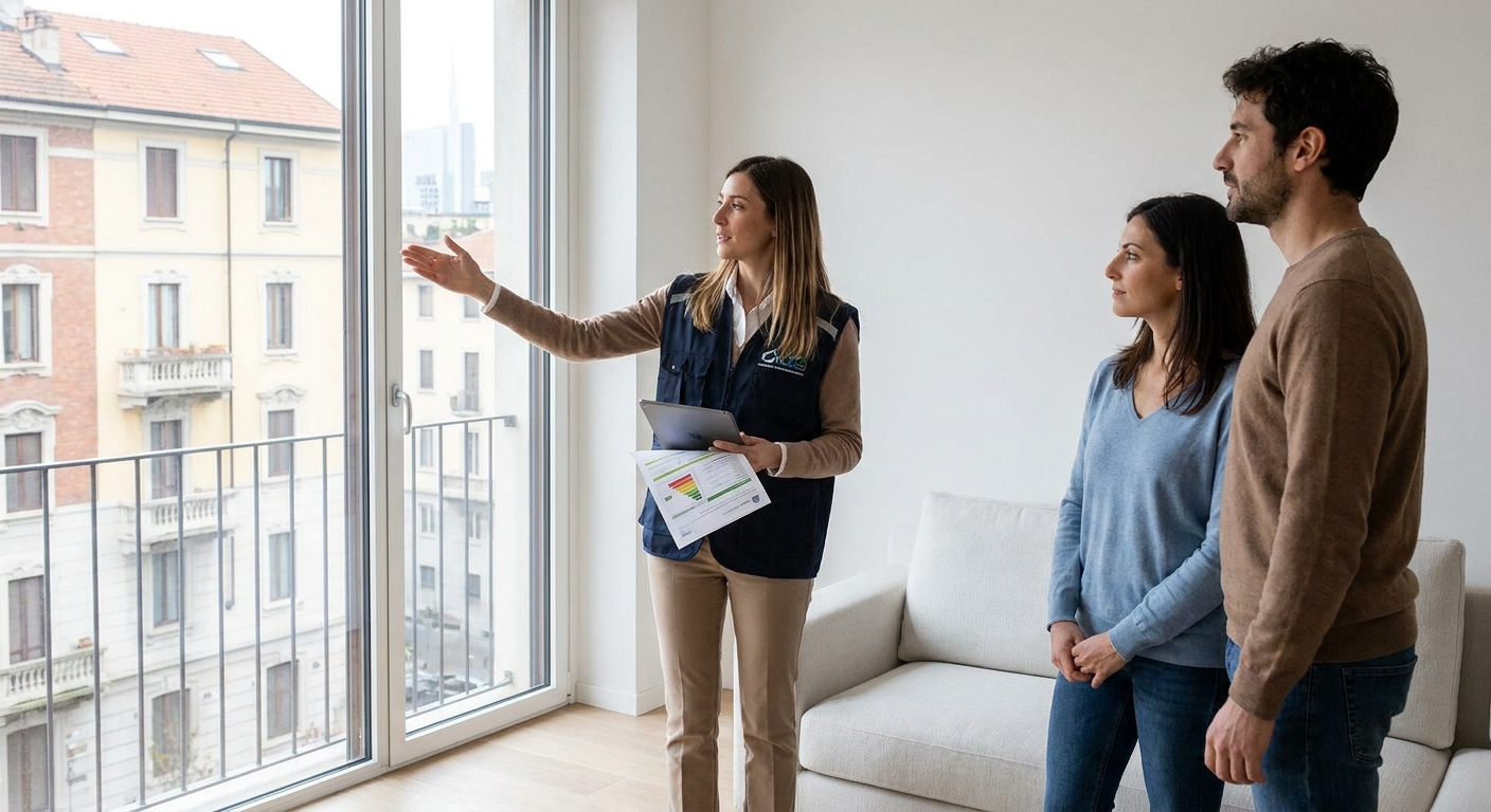 italian energy certificate APE Milano apartment