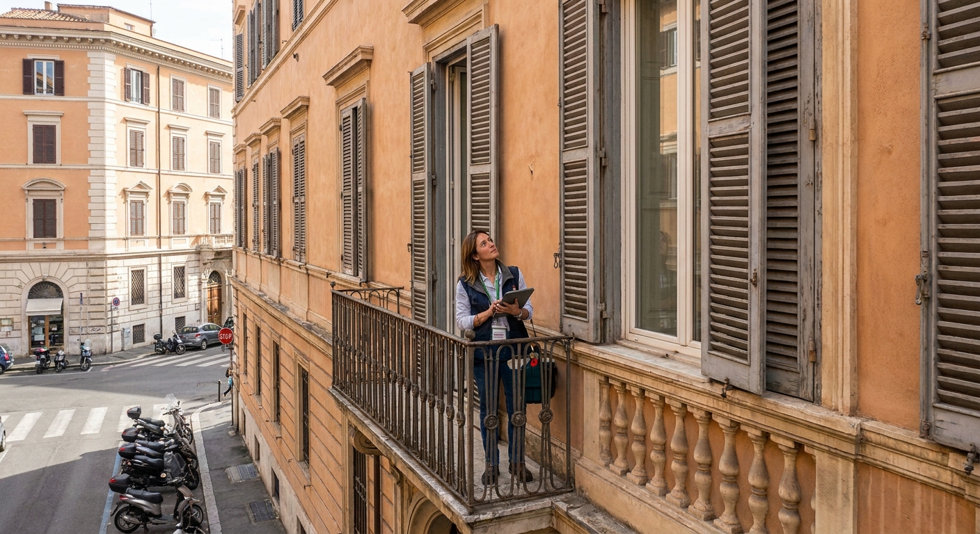 Rome apartment building architecture
