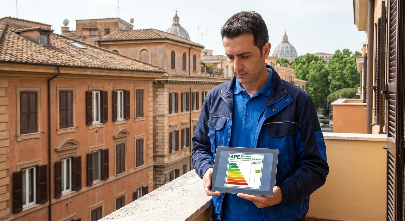 italian energy performance certificate APE label A4 class